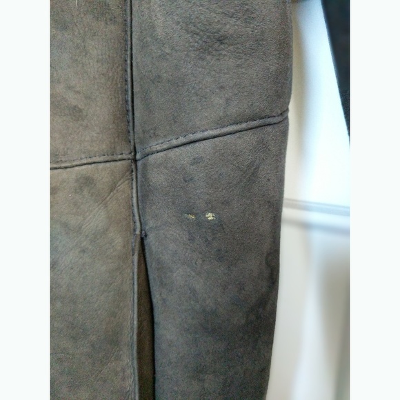 Via Veneto Lamb Shearling Leather Suede Fur Coat - Picture 5 of 14